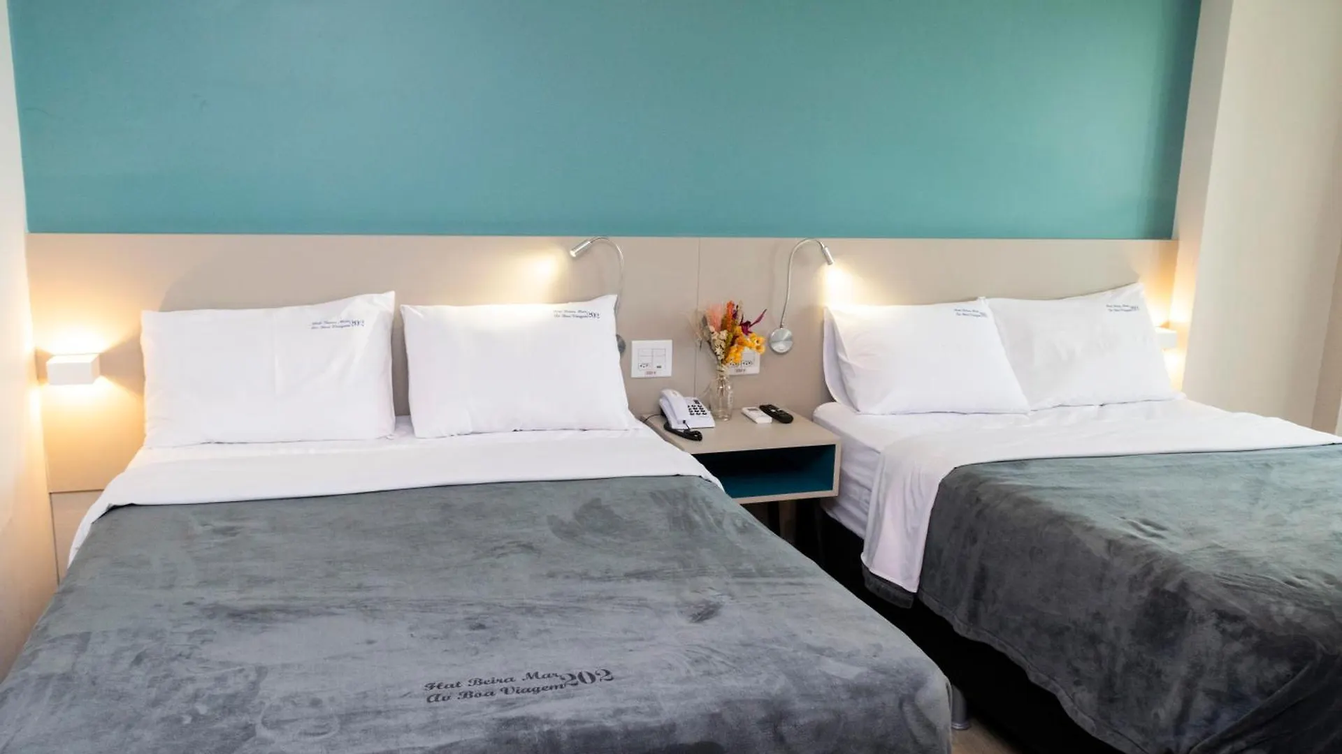202 Flat Beira Mar Av Boa Viagem - Vista Para O Mar ريسيفي شقة